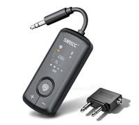 Adaptador Bluetooth para avión y TV, transmisor LE Audio Auracast | Transmisor Auracast para varios auriculares simultáneamente, aptX HD/Adaptive y LC3, jack AUX de 3,5 mm