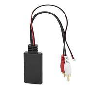 Adaptador Bluetooth Qiilu RCA, Adaptador RCA de Radio ABS 5,0, Cable de música de Audio inalámbrico para Coche portátil para Coche Apto para Kenwood