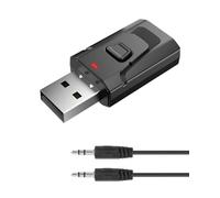 Adaptador Bluetooth USB 5.0 para TV, Receptor y Transmisor de Audio Portátil con Jack 3.5mm, Emisor para PC, Coche, Estéreo, Altavoces, Manos Libres y Música Inalámbrica