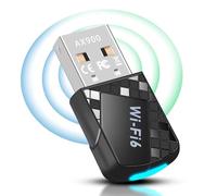 Adaptador Bluetooth WiFi USB 2.0 AX900Mbs, Bluetooth 5.4 WLAN Stick WiFi6 para PC, Dual Band Internet Stick (5,8 GHz/2,4 GHz), Plug and Play para PC/Desktop / Laptop Win10/11