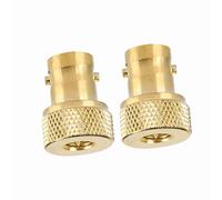 Adaptador BNC a SMA, Conector BNC a SMA Adaptador SMA BNC 2 Piezas Conector Adaptador Convertido BNC Hembra a SMA Macho Dorado con Impedancia de 50 Ohmios 1000 Veces de Vida útil