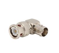 Adaptador BNC de ángulo recto de baja pérdida, atenúa la señal menos de 0,1 dB con diseño de codo de 90 grados para convertir conectores BNC