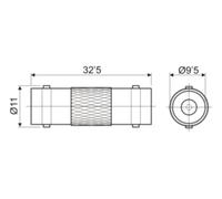 Adaptador bnc hembra a bnc hembra de electro dh 19.350f 843055209655