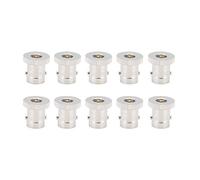 Adaptador BNC Hembra a SMA Macho, Conector coaxial RF para Cable de Radio, 10 Piezas - Adaptador BNC a SMA de latón Chapado con impedancia de 50 Ω, Adaptador de comunicación