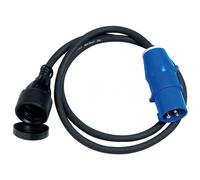 Adaptador Brunner Adaptor CEE/Schuko 150 cm Color: negro/azul
