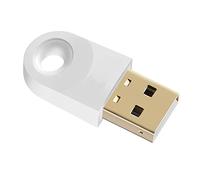 Adaptador BT de Largo Alcance para PC, Mini Transmisor Receptor USB BT de Alta Velocidad, Dongle BT de Transferencia Inalámbrica con Función de Memoria, para Laptop TV Car (Blanco)