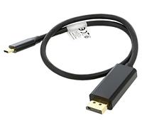 Cable USB-C(M)-DISPLAYPORT(M) 0.5M 4K 60HZ CA-CMDP-10CU-0005-BK