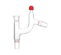 Adaptador Cabezal Destilación Claisen Tubo Conexión 75 Grados Vidrio-2 * 24/29