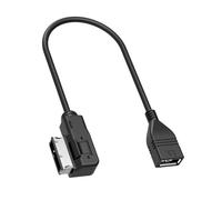 Adaptador Cable AMI MDI para Audi A1 A2 A3 A4 A5 A6 S6 A8 S8 R8 Q3 Q5 Q7 Cable AUX Audio USB MMI Adaptador MP3 Multimedia Música Interfaz para VW TT VW Golf Passat B7 Touareg, 30 CM/11,81 Pulgadas