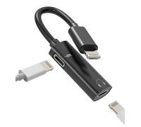 Adaptador Cable Aux Auriculares Lightning Jack Auriculares Carga para Apple iPhone 14 13 12 11 Pro Max 7 8 Plus X SE XS XR para iPad Air Auriculares Cargadores Accesorios Música Cables Enchufe Divisor