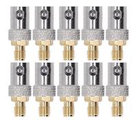 Adaptador Cable Coaxial SMA Hembra a BNC Hembra, 10 Piezas - Alta n Transmisión, Material OFC, Uso en Sistemas GPS y WiFi