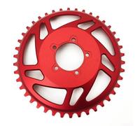 Adaptador Cadena 42D CNC para E-Bike para bafang HD Adaptador | Aleación 6061-T6, corte CNC para preciso, para resistencia, durabilidad extrema, rendimiento fiable(red-HD)