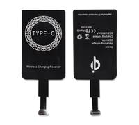 Adaptador Carga Inalámbrica Receptor Qi Tipo C 5V/1000mA Compatible con Sam-Sung Huawei Xiaomi Google Pixel y Móviles USB-C