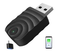 Adaptador CarPlay inalámbrico 2 en 1 para iPhone y Android Auto - Plug & Play, conexión rápida, Compatible con Coches 2016+, Apple CarPlay Dongle para iOS (USB-A Port)