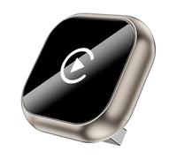 Adaptador CarPlay inalámbrico 2 en 1 para Toyota Spade Porte Supra, Compatible con Android Auto, Bluetooth 5.0, conexión rápida y Estable,B/Gold