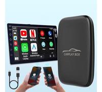 Adaptador CarPlay inalámbrico 2 en 1 y adaptador inalámbrico para coche Android, Plug & Plug Wireless CarPlay Adaptador para iPhone Convert Wired to Wireless CarPlay Dongle Built en Netflix YouTube TF