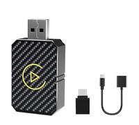 Adaptador Carplay Inalambrico, 2025 Mejora Car Play Inalámbrico para Apple Coche, Convierte Adaptador Carplay con Cable a Inalámbrico, Plug & Play Carplay Compatible iOS 10+