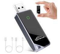 Adaptador CarPlay inalámbrico 2025 y dongle Android Auto 2 en 1, alimentado por A7 Ultra Chip, Bluetooth 5.3, convertidor inalámbrico rápido y estable para CarPlay con cable, compatible con iOS 10+ y