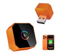 Adaptador CarPlay inalámbrico actualizado 2026 del Reino Unido, compatible con Apple CarPlay, Plug and Play, soporta USB y tipo C, compatible con iPhone iOS 10+ y coches 2016+