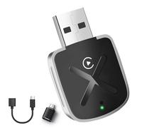 Adaptador Carplay Inalámbrico, Convertir Coche Pantalla Carplay con Cable a Carplay inalámbrico, USB Carplay Compatible con Coches a Partir de 2016 y Teléfonos iOS 10+
