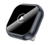 Adaptador Carplay Inalambrico para Ferrari Roma 2021 2022 2023 2024, Convierte CarPlay/Android Auto por Cable a Inalámbrico Conexión Bluetooth Rápida Estable,C-Grey