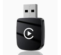 Adaptador Carplay Inalámbrico para Ford Expedition XLT Limited Platinum King Ranch Timberline, Convierte Cable a Inalámbrico Carplay, 2 en 1 Plug and Play Rápido y Estable,Black