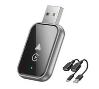 Adaptador Carplay Inalámbrico para Ford Super Duty Fiesta Focus 2017-2021 2022 2023 2024 2025 2026, Convierte con Cable a Inalámbrico 2 en 1 Plug Play Adaptador CarPlay,E