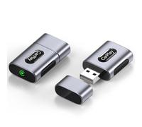 Adaptador CarPlay inalámbrico para iPhone, conexión automática 3 veces más rápida, sin retraso, Plug & Play con Bluetooth 4 y WiFi 6, mini dongle, incluye cable de extensión USB y USB-C, conversión