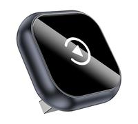 Adaptador CarPlay Inalámbrico para Renault Duster Clio Logan Fluence Latitude Sandero Koleos 2000-2024-pr, Android Auto, Conexión Bluetooth Rápida, Instalación Plug & Play,A-Grey