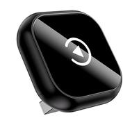 Adaptador CarPlay Inalámbrico para Renault Latitude Lodgy Logan, Android Auto, Conexión Bluetooth Rápida, Instalación Plug & Play,A-Black