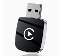 Adaptador Carplay Inalámbrico para Suzuki S-Cross 2023-2025 2026, Convierte Cable a Inalámbrico Carplay, 2 en 1 Plug and Play Rápido y Estable,Silver