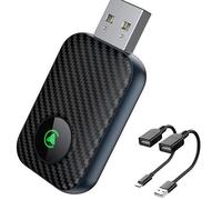 Adaptador CarPlay Inalámbrico para Tesla Model 3 Model X Model Y Model S, 2 en 1 Convierte con Cable a Inalámbrico Plug & Play Fácil, Convertidor de Carplay