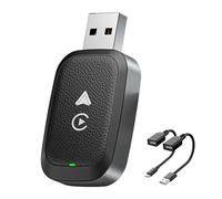 Adaptador CarPlay Inalámbrico para Toyota Corolla Cross 2022 2023 2024 2025, Convierte CarPlay con Cable a Inalámbrico, Adaptador Bluetooth CarPlay, Plug & Play, Mini y Estable,A Black