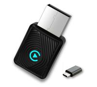 Adaptador CarPlay Inalámbrico y Android Auto 2 en 1 - WiFi 6 5GHz Mini USB Convierte Cable a Inalámbrico - Plug & Play Conexión Rápida 9s para iPhone iOS 10+ Android 11+ Coches 2016+