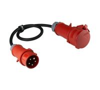 Adaptador CEE 1m alta corriente enchufe 16A a acoplamiento 32A Doktorvolt 2551