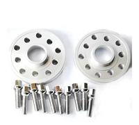 Adaptador Centrado En Buje De Coche, Espaciador De Rueda Con Pernos De Bola Ensanchados, 20mm, 5x100 CB = 57,1, 14x1,5, Para VW Y Golf Modificación(Silver-20mm)