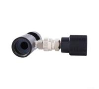 Adaptador CGA320 a W21.8 para SodaStream, conector de cilindro de gas de plástico negro con conexión rápida, accesorio de tanque CE2 ligero para agua con gas portátil (B)