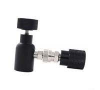 Adaptador CGA320 a W21.8 para SodaStream, conector de cilindro de gas de plástico negro con conexión rápida, accesorio de tanque CE2 ligero para agua con gas portátil (A)