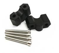 Adaptador Clip Manillar Elevador 28mm Altura Motocicleta CNC para F750 GS F 850 GS 2018 2019 2020 Extensor de Manillar(Negro)
