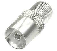 Adaptador coaxial SAT (Toma F, clavija IEC)