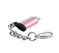Adaptador Combi Adaptador USB Micro USB Tipo C Hembra a Micro USB de de Carga Suppert Cargador de sincronización de Convertidor de energía Puerto de Carga Adaptador Lavabo (Pink, One Size)