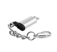 Adaptador Combi Adaptador USB Micro USB Tipo C Hembra a Micro USB de de Carga Suppert Cargador de sincronización de Convertidor de energía Puerto de Carga Adaptador Lavabo (Silver, One Size)
