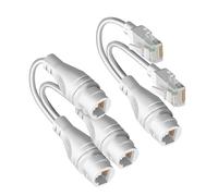 Adaptador combinador divisor Ethernet RJ45 para instalación de cámara de seguridad, gestión de cables Ethernet