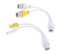 Adaptador combinador divisor Ethernet RJ45 para instalación de cámara de seguridad, gestión de cables Ethernet, red de oficina en casa