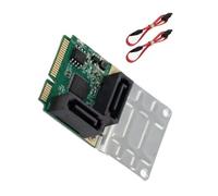 Adaptador compacto PCIe SATA3.0 con 2/4 puertos para mejorar las capacidades de almacenamiento de los sistemas, tarjeta de expansión de velocidad de transmisión de 6 Gbps