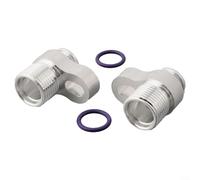 Adaptador Compresor Aire Acondicionado para Intercambio para ls | con Conexiones Aluminio para 10S17F y 10S20F, Kit O-Ring Mangueras Climatización, para accesorios Compresor Camión y Coche