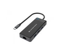 Adaptador conceptronic USB tipo c a gigabit ethernet rj45 con hub USB 3.2 3 puertos USB tipo c