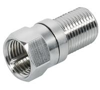 Adaptador conector f-hembra - f-enchufe longitud: 20 mm