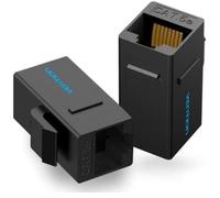 Vention VDD-B07-B Adaptador RJ45 Cat5e Hembra/Hembra Negro ABS