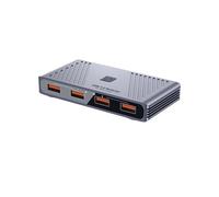 Adaptador Conmutador USB 3.0 de 4 Entradas y 4 Salidas para PC Portátil, Impresora, Teclado, Ratón y Controlador de Compartición de Disco U.